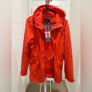 “New” Red Hooded Anorak Jacket sizeM